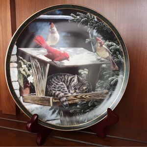 1994 Bradford Exchange's "Cat Nap" Collectable Porcelain Cat Plate